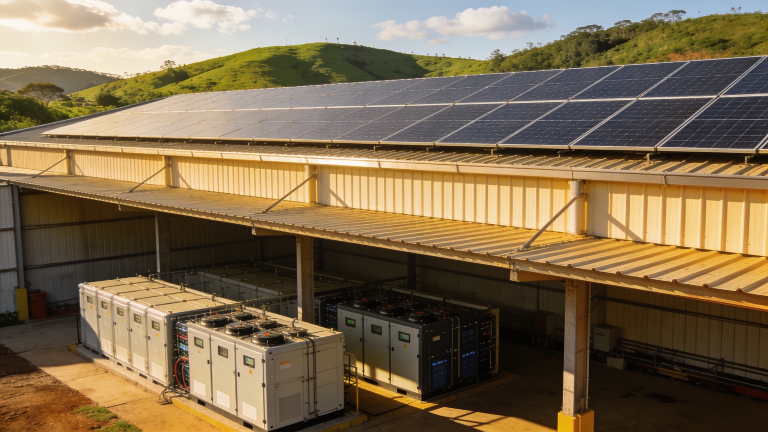 Bateria industrial com energia solar: quando combinar paga e quando é desperdício
