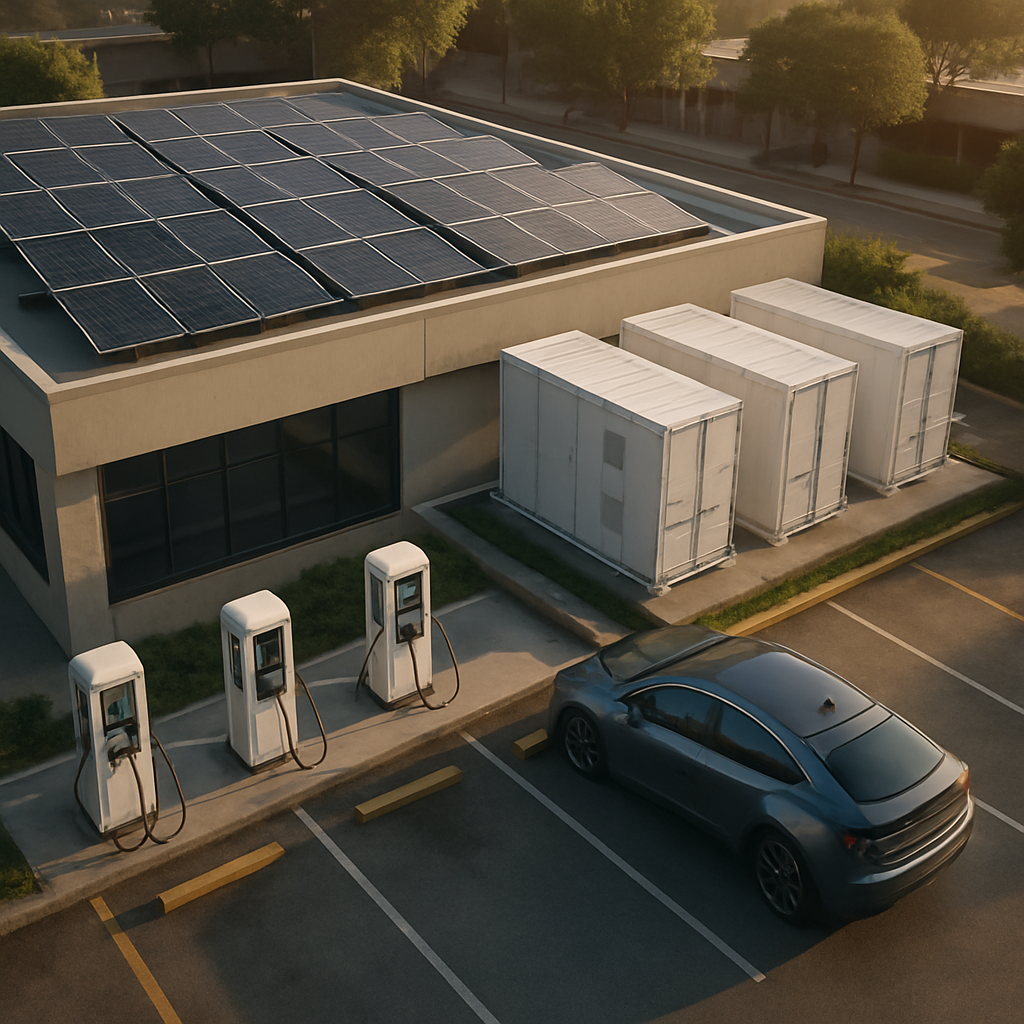 Como Integrar Carregador 150kW com Energia Solar e BESS para Reduzir a Conta de Luz?