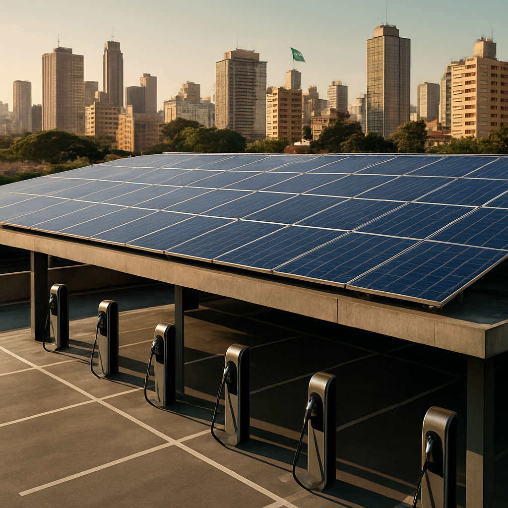 Integração com energia solar: quanto reduz o custo por recarga?
