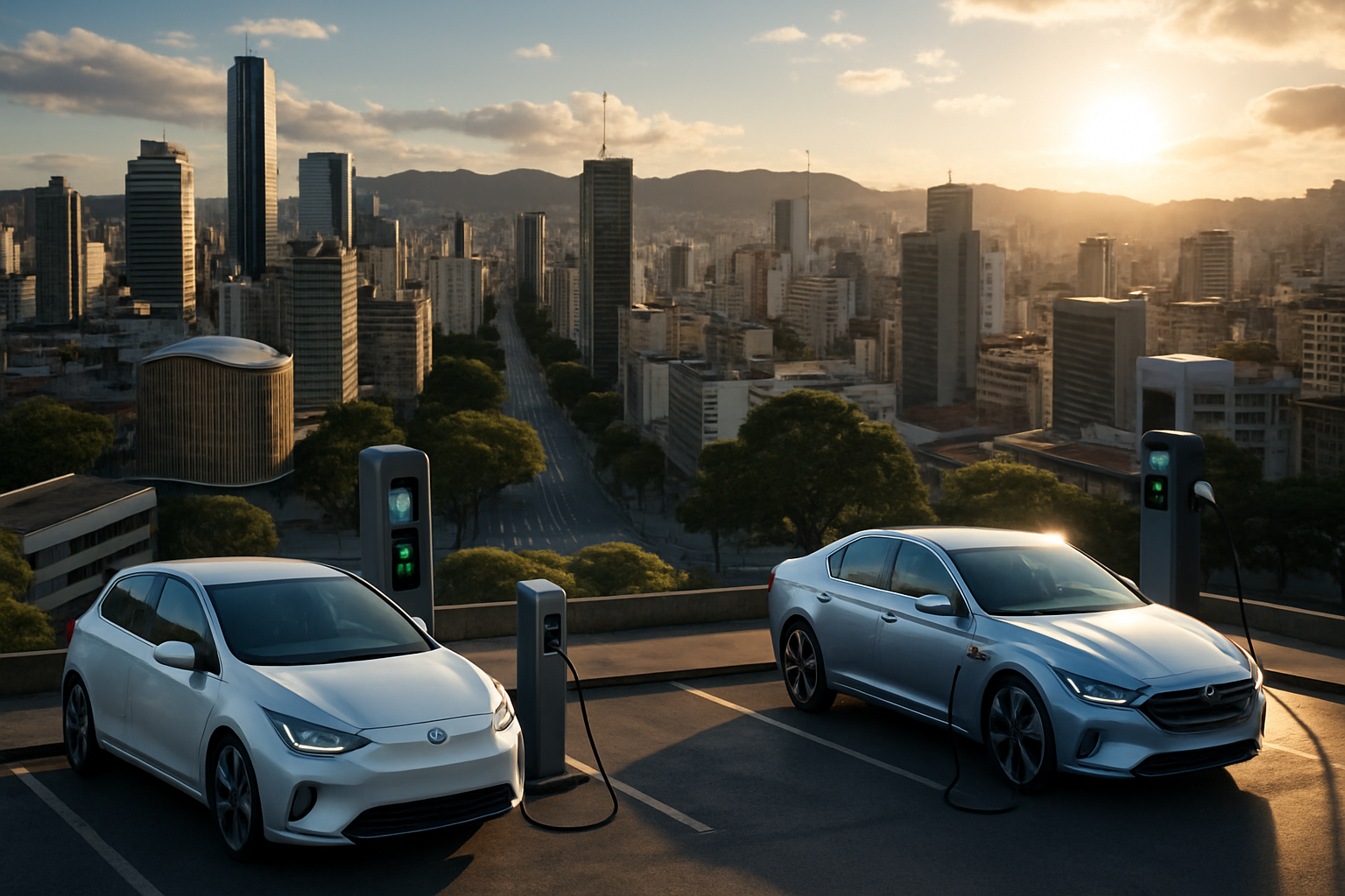 Carregar carro elétrico grátis em BH: mapa atualizado revela segredos