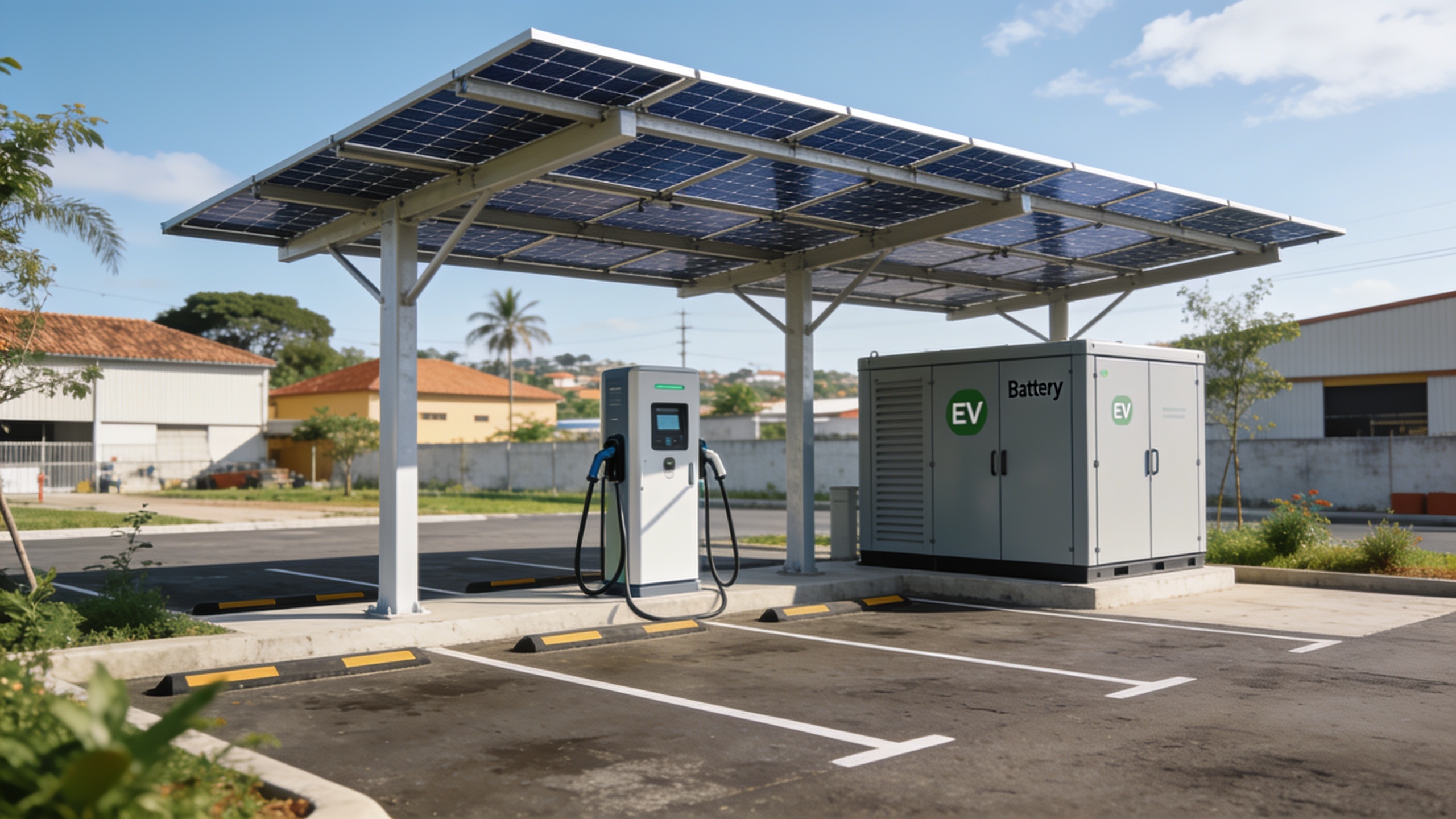 Como energia solar e BESS encurtam o payback do eletroposto