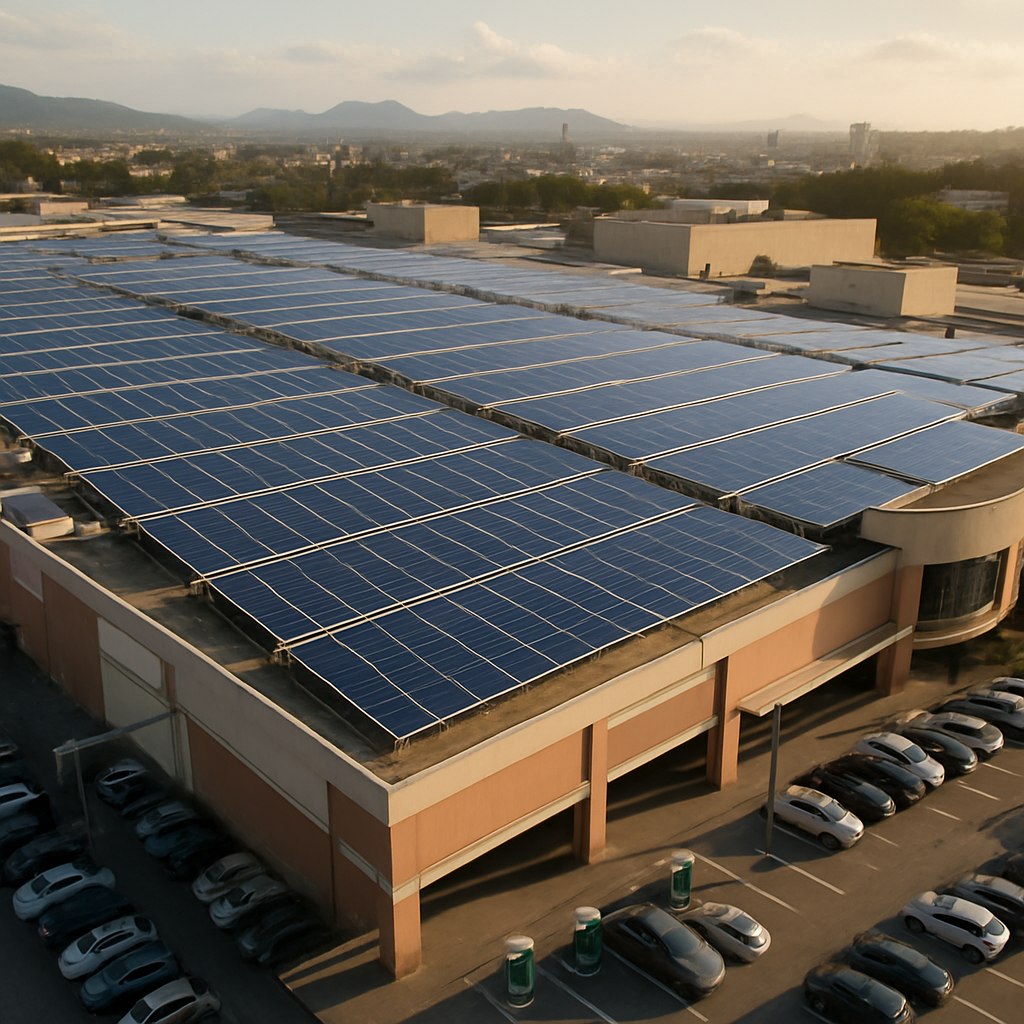 Energia solar no shopping: quanto reduz o custo do kWh para o eletroposto?