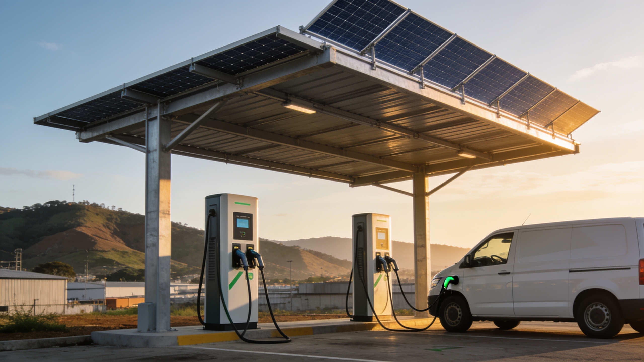 Energia solar para eletroposto em BH: DC rápido vale a pena?